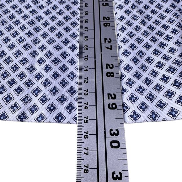 Polo Ralph Lauren Polo Shirt Men’s 2XL XXL White Blue Interlock Floral Geometric - Picture 10 of 10